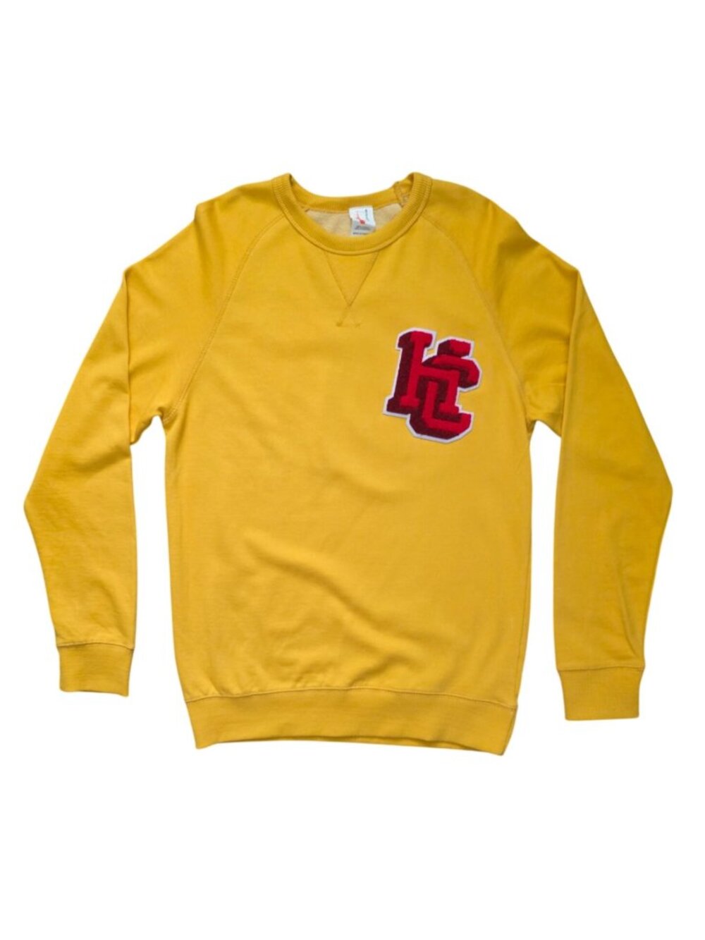 Harold's Chicken Shack Mustard Yellow Crewneck Streetwear Sweatshirt Sz M